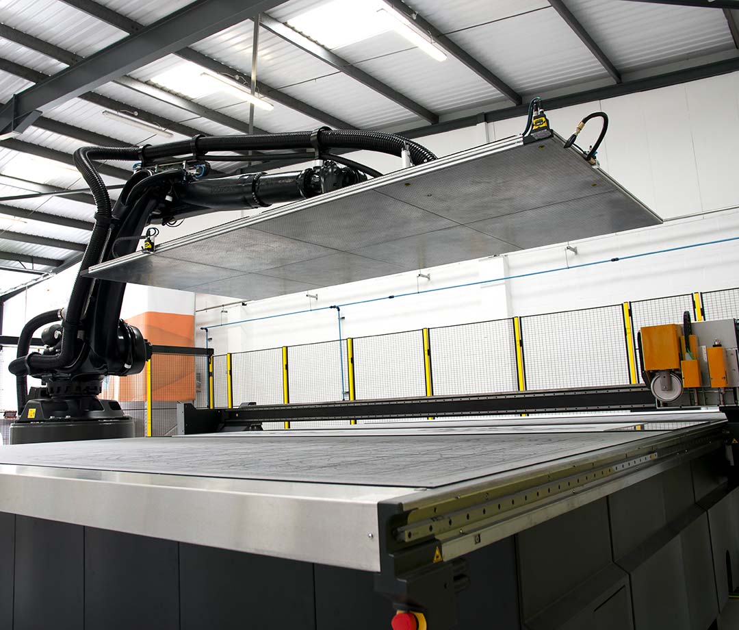 Automation for wide format cutting